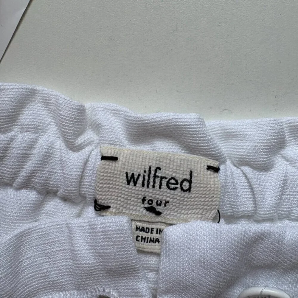Aritzia Wilfred Marais Linen Lyocell Blend Pant White Size 4